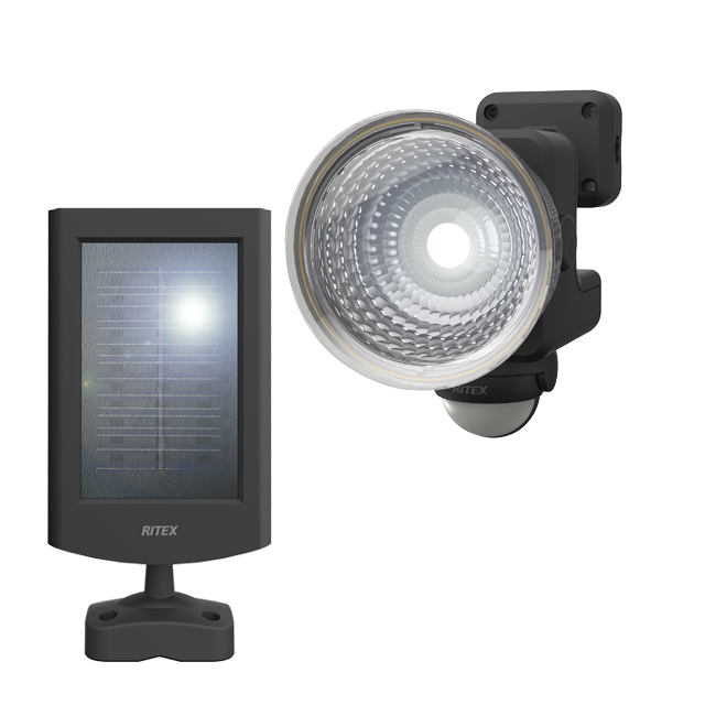 1.3W×1 LED Solar Sensor Light with Flexible Armのアイキャッチ画像
