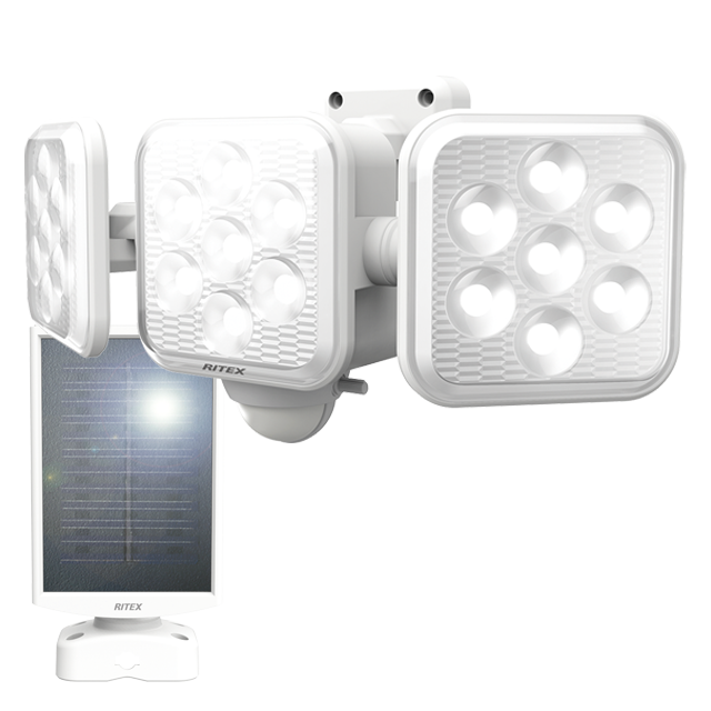 5Wx3 LED Solar Sensor Light with Flexible Armのアイキャッチ画像