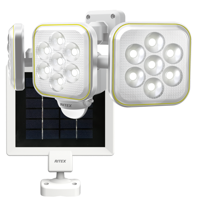 5W x 3 LED Solar Sensor Light with Flexible Armのアイキャッチ画像
