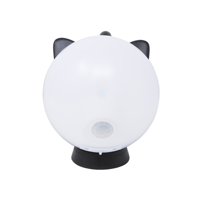 Rechargeable round cat sensor light, blackのアイキャッチ画像