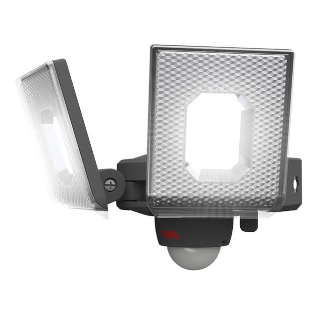 (日本語) 7.5W×2灯スライド型LEDセンサーライトのアイキャッチ画像