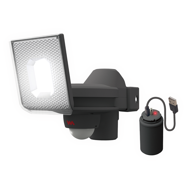 (日本語) 5W×1灯スライド型LED充電式センサーライトのアイキャッチ画像